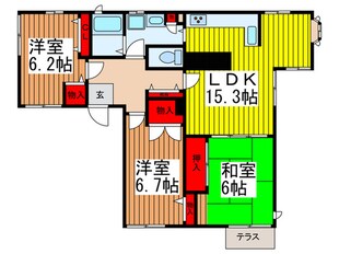 メゾン・ホリコシの物件間取画像